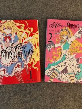 ALICE IN MURDERLAND Volume 1 and 2 First Yen Press Edition Hardcover Book Bundle